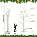 144 LEDS Birch Tree Lamp with Bendable Branches Style - Warm White Romantic Decorative Night Light Decor