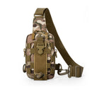 Camouflage Outdoor Tactical Water Bottle Chest Bag - High-Capacity Phone Pouch with Expansion System for Cycling Camping and Fishing