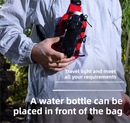 Camouflage Outdoor Tactical Water Bottle Chest Bag - High-Capacity Phone Pouch with Expansion System for Cycling Camping and Fishing