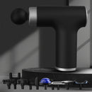 Black Sliver Mini Hot Cold Massage Gun with10 Heads - 6 Intensity Dual Thermal Therapy Deep Muscle Reliever for Gym Fitness Recovery