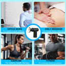 Red Lightweight Mini Hot Cold Massage Gun with 6 Heads - 6 Intensity Dual Thermal Therapy Muscle Reliever for Portable Body Recovery