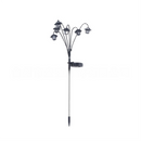 Solar Retro Hexagonal Palace Ground Plug Light with 6 LED Warm Glow - In/Outdoor Garden Pathway Landscape and Lawn Lamp