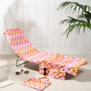 2-in-1 Microfiber Sun Lounger Towel & Portable Tote Bag - Sand-Free & Quick Dry Beach Chair Cover with Side Pockets (ST002 / 75x211cm)