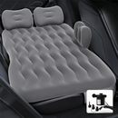 Grey Multi-Chamber Car Inflatable Air Mattress with Electric Pump & Pillows for Universal Backseat Sleeping and Camping(174 x 68 CM)