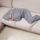 Soft Fleece Wearable Shark Sleeping Bag - Thickened Anti-Kick Warm Onesie and Mobile Sleep Cabin for Kids (L 150x50CM)