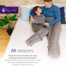 Soft Fleece Wearable Shark Sleeping Bag - Thickened Anti-Kick Warm Onesie and Mobile Sleep Cabin for Adults (S 170*40CM)