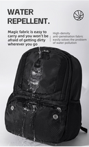 24L High-Capacity Grey Basketball Backpack with Shoe Compartment & Dedicated Ball Zone - Waterproof & Durable Oxford Training Bag
