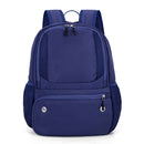 24L High-Capacity Dark Blue Basketball Backpack with Shoe Compartment & Dedicated Ball Zone - Waterproof & Durable Oxford Training Bag