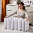 Transparent Grey 6-Layer Foldable Shoe Storage Tower with Transparent Display Panel & Back Ventilation - One-Pull Instant Setup Stackable Box (25.5x34.5x105CM)