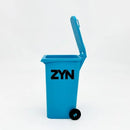 Light Blue Mini Zyn Bin Desk Simulation Trash Can - Novelty Desktop Decor & Storage Box
