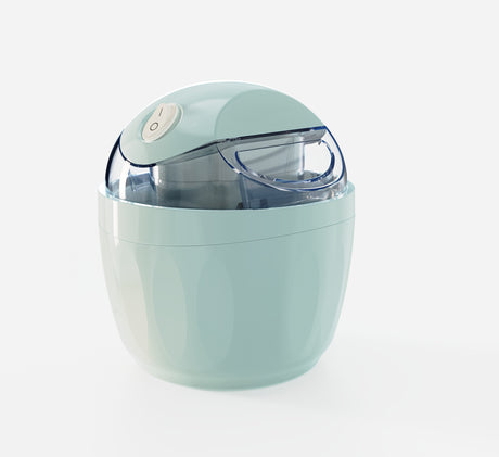 Blue 500ML Compact Electric Ice Cream Maker - Portable Quick Iced Drink Bucket & Soft Serve Machine with Rapid 15-Min Freezing