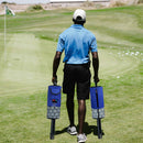 Black and Red Lightweight Golf Retriever with Detachable No-Bend Shag Tube & Mesh Bag Holding Up to 70-Ball