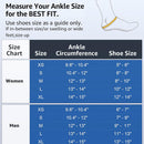 XS Size Black Triple-Layer Compression Ankle Brace With Adjustable Lace-Up - Breathable Sprain Prevention Sleeve