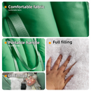 Green 2-in-1 Fluffy Travel Cat Bed & Car Safety Seat - Enclosed Windproof Pet Carrier with Reversible Summer/Winter Cushion, Reinforced Handle and Escape-Proof Leash