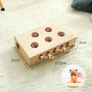 Whack-A-Mole Cat Toy (Figurine Mole & 5 Hole) - Interactive Puzzle Box