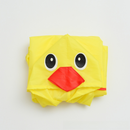 Yellow Duck Kids Cartoon Animal Raincoat - Waterproof Hooded Rain Poncho for Toddlers & Students (90-130CM Height)