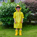 Yellow Duck Kids Cartoon Animal Raincoat - Waterproof Hooded Rain Poncho for Toddlers & Students (90-130CM Height)