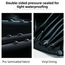 A Pair 40CM High-Tube Double-Layer Waterproof Rain Boot Covers - Durable Anti-Slip Reflective Motorcycle Over-Shoes (S Size)