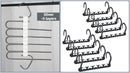 5-Tier Sliver Stainless Steel Pants Rack and 10-Pack Magic Cascading Hangers Set - Space-Saving Closet Organizer Kit