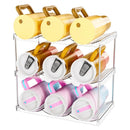 3-Tier Stackable Transparent Cup & Wine Organizer - Detachable Tumbler & Bottle Desktop Rack