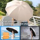 Green Heavy Duty Fully Automatic Carabiner Umbrella with Integrated Hook Handle (Diameter 106CM) - Ultra Windproof and UV Protective Sun & Rain Umbrella
