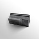 Grey Faux Suede Car Sun Visor Organizer with Spring Strap - Multi-Functional Eyewear Case & Card Holder