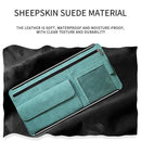 Grey Faux Suede Car Sun Visor Organizer with Spring Strap - Multi-Functional Eyewear Case & Card Holder