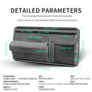 Blue Faux Suede Car Sun Visor Organizer with Spring Strap - Multi-Functional Eyewear Case & Card Holder