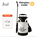 3L Professional Shoulder-Strap Pressure Sprayer with Fiberglass Wand  - Multi-Purpose Manual Pump Mister for Garden & Car Wash