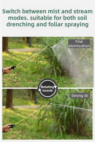 3L Professional Shoulder-Strap Pressure Sprayer with Fiberglass Wand  - Multi-Purpose Manual Pump Mister for Garden & Car Wash
