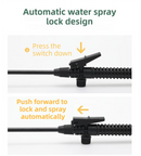 8L Professional Shoulder-Strap Pressure Sprayer with Fiberglass Wand  - Multi-Purpose Manual Pump Mister for Garden & Car Wash