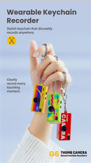 G6 Black Ultra-Mini Thumb Camera with 32GB Card, Card Reader & Adapter - HD Instant Pocket-Sized Action Cam for Students & Kids