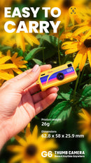 G6 Black Ultra-Mini Thumb Camera with 32GB Card, Card Reader & Adapter - HD Instant Pocket-Sized Action Cam for Students & Kids