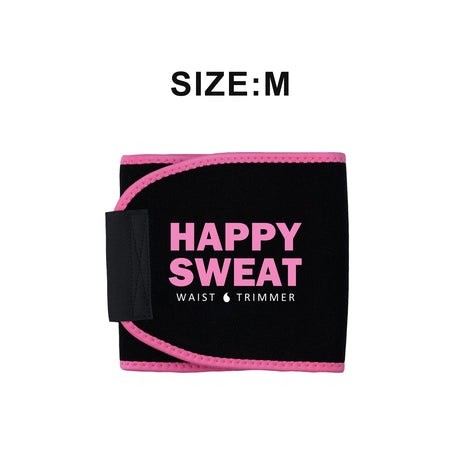Pink Premium Seamless Waist Trimmer and Body Shaper (M Size) - Postpartum Recovery & Fitness Sweat Belt for Lumbar Support