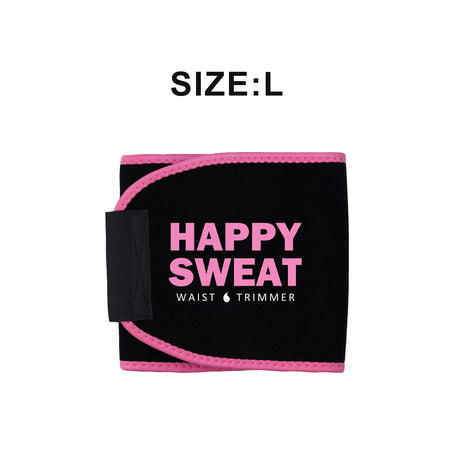 Pink Premium Seamless Waist Trimmer and Body Shaper (L Size) - Postpartum Recovery & Fitness Sweat Belt for Lumbar Support
