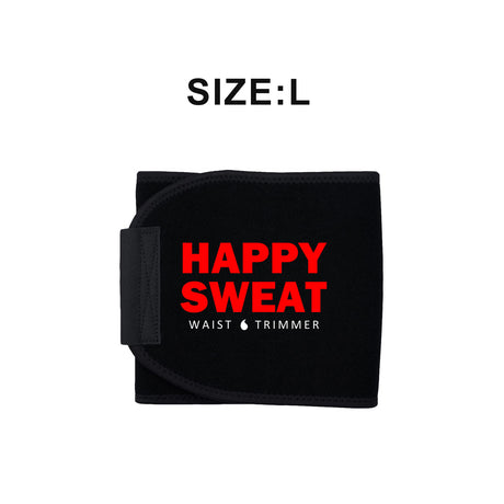Red Premium Seamless Waist Trimmer and Body Shaper (L Size) - Postpartum Recovery & Fitness Sweat Belt for Lumbar Support