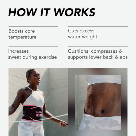 Red Premium Seamless Waist Trimmer and Body Shaper (L Size) - Postpartum Recovery & Fitness Sweat Belt for Lumbar Support