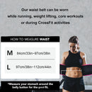 Yellow Premium Seamless Waist Trimmer and Body Shaper (M Size) - Postpartum Recovery & Fitness Sweat Belt for Lumbar Support