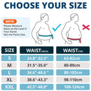 M Size Black Double-Compression Sports Waist Trimmer with 4 Steel Plates and 2 Spring Stays for Strength Training & Back Protection