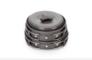 8-Piece Green Lightweight Outdoor Camping Cookware Set - 1/2 Person Portable High-Efficiency Thermal Cooking Nested Kit