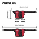 Grey Professional Park Golf Waist Bag - Multi-Functional Accessory Organizer for Dual Ball Storage & Water Bottle Holder
