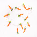 2-Pack 125CM Easter Carrot Hemp Rope Hanging Bunting - Festive Rabbit & Garden Themed Party Decoration