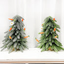 2-Pack 125CM Easter Carrot Hemp Rope Hanging Bunting - Festive Rabbit & Garden Themed Party Decoration