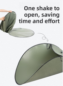 Dark Green 380L Ultra-Large Collapsible Leaf Collection Bag - Lightweight & Durable Oxford Cloth Instant Pop-Up Garden Waste Bin