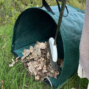 53 Gallon Self-StandingGarden Dustpan Bag with Dual Handles - Heavy-Duty Semi-Circular Leaf & Waste Collector