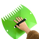 2-Pack Ergonomic Garden Leaf Scoop & Hand Rake for Effortless Yard Cleanup