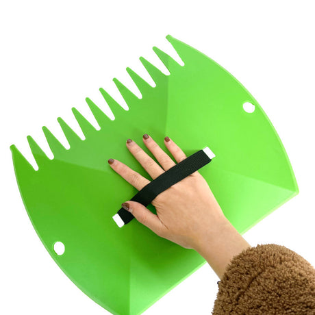 2-Pack Ergonomic Garden Leaf Scoop & Hand Rake for Effortless Yard Cleanup