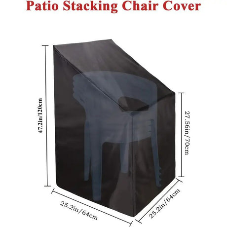 Heavy Duty Oxford Outdoor Furniture Protector Set - Waterproof & Dustproof Round Dining Table(128x71cm) and Lounge Chair Cover(64x64x70x120cm) Bundle