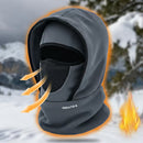 Grey Windproof Thermal Balaclava Hood - Full Face Mask & Polar Fleece Neck Warmer for Skiing, Cycling & Outdoor Sports