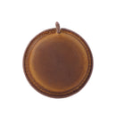 Brown Handmade Crazy Horse Leather Retractable Tape Measure Keychain Dual Sided Scale 150cm/60" Mini Pocket Ruler for Sewing & Body Measuring